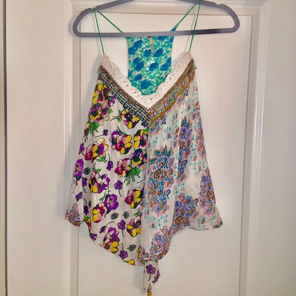 Free People Tops - Free People floral flowy colorful tank top